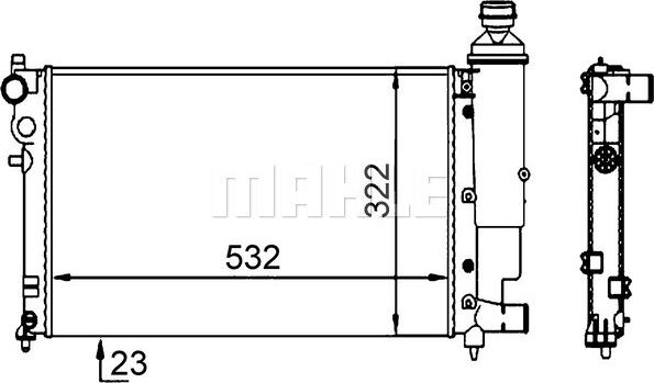 Wilmink Group WG2184128 - Радиатор, охлаждение двигателя autospares.lv