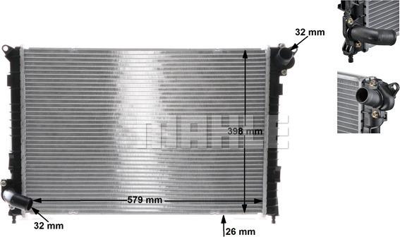 Wilmink Group WG2184179 - Радиатор, охлаждение двигателя autospares.lv