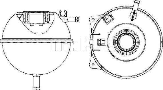 Wilmink Group WG2184365 - Компенсационный бак, охлаждающая жидкость autospares.lv