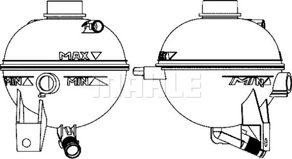 Wilmink Group WG2184291 - Компенсационный бак, охлаждающая жидкость autospares.lv