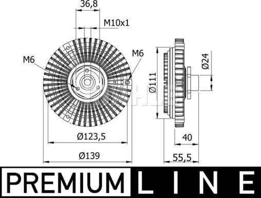 Wilmink Group WG2180441 - Сцепление, вентилятор радиатора autospares.lv