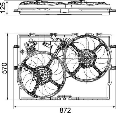 Wilmink Group WG2180578 - Вентилятор, охлаждение двигателя autospares.lv