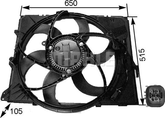 Wilmink Group WG2180629 - Вентилятор, охлаждение двигателя autospares.lv