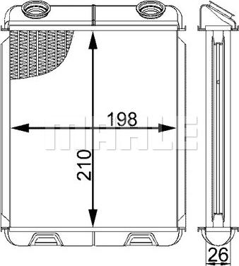 Wilmink Group WG2180089 - Теплообменник, отопление салона autospares.lv