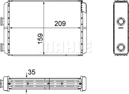 Wilmink Group WG2180176 - Теплообменник, отопление салона autospares.lv