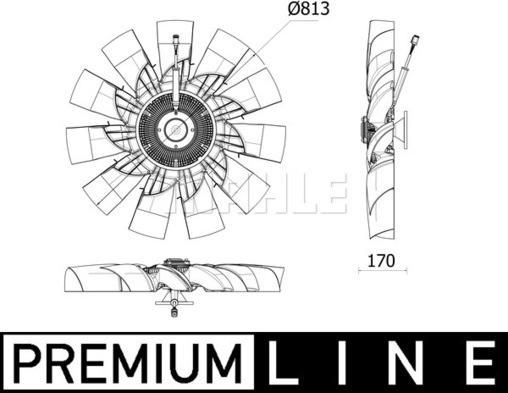 Wilmink Group WG2180879 - Вентилятор, охлаждение двигателя autospares.lv