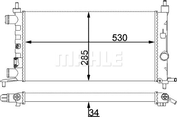 Wilmink Group WG2183950 - Радиатор, охлаждение двигателя autospares.lv