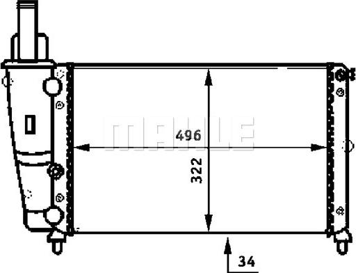 Wilmink Group WG2183497 - Радиатор, охлаждение двигателя autospares.lv