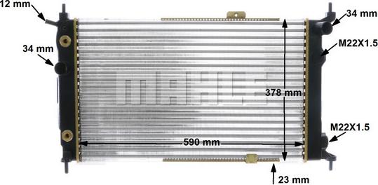 Wilmink Group WG2183591 - Радиатор, охлаждение двигателя autospares.lv