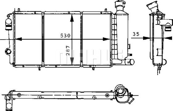 Wilmink Group WG2183598 - Радиатор, охлаждение двигателя autospares.lv