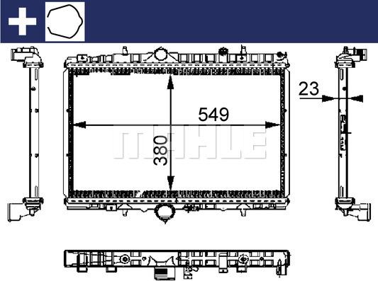 Wilmink Group WG2183554 - Радиатор, охлаждение двигателя autospares.lv