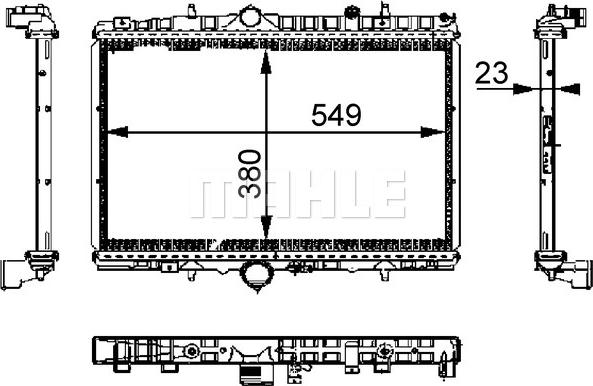 Wilmink Group WG2183554 - Радиатор, охлаждение двигателя autospares.lv