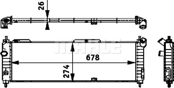 Wilmink Group WG2183505 - Радиатор, охлаждение двигателя autospares.lv