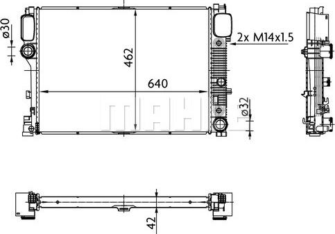 Wilmink Group WG2183532 - Радиатор, охлаждение двигателя autospares.lv