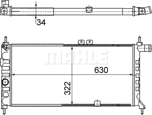 Wilmink Group WG2183614 - Радиатор, охлаждение двигателя autospares.lv