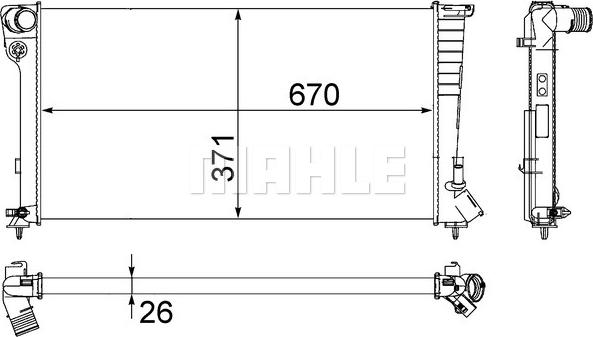 Wilmink Group WG2183686 - Радиатор, охлаждение двигателя autospares.lv