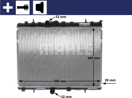 Wilmink Group WG2183682 - Радиатор, охлаждение двигателя autospares.lv