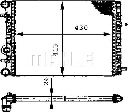 Wilmink Group WG2183629 - Радиатор, охлаждение двигателя autospares.lv