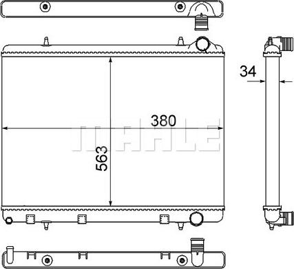 Wilmink Group WG2183050 - Радиатор, охлаждение двигателя autospares.lv