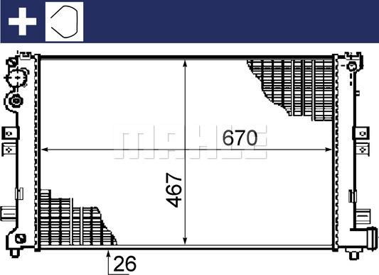 Wilmink Group WG2183066 - Радиатор, охлаждение двигателя autospares.lv