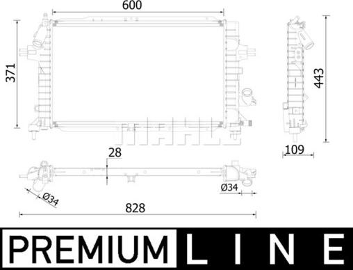 Wilmink Group WG2183190 - Радиатор, охлаждение двигателя autospares.lv