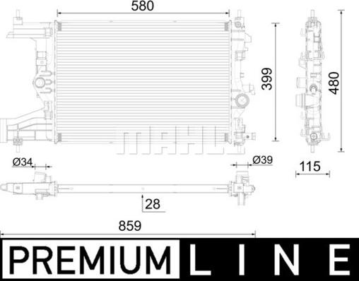 Wilmink Group WG2183116 - Радиатор, охлаждение двигателя autospares.lv