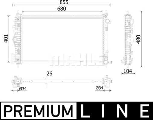 Wilmink Group WG2183187 - Радиатор, охлаждение двигателя autospares.lv