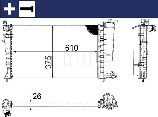 Wilmink Group WG2183173 - Радиатор, охлаждение двигателя autospares.lv