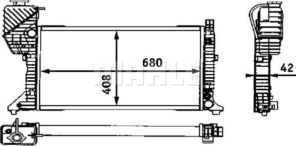 Wilmink Group WG2183893 - Радиатор, охлаждение двигателя autospares.lv