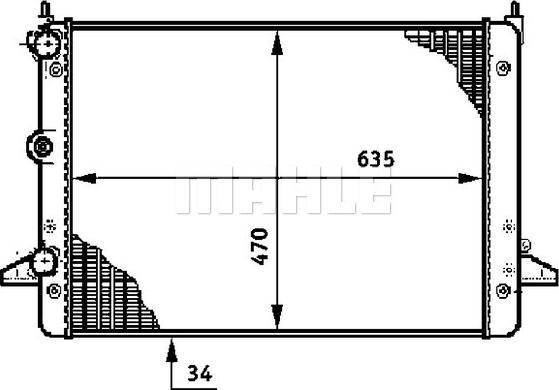 Wilmink Group WG2183848 - Радиатор, охлаждение двигателя autospares.lv