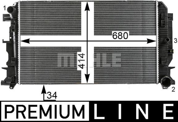 Wilmink Group WG2183813 - Радиатор, охлаждение двигателя autospares.lv