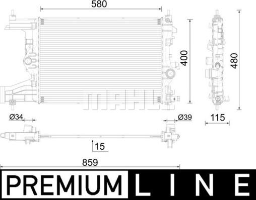 Wilmink Group WG2183369 - Радиатор, охлаждение двигателя autospares.lv