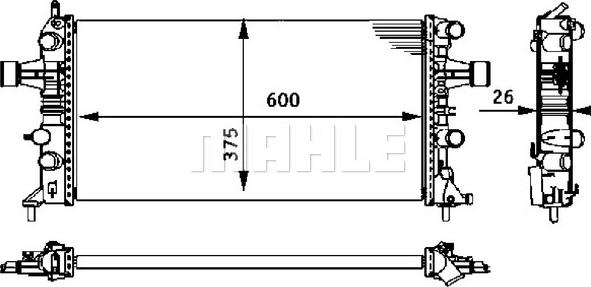 Wilmink Group WG2183300 - Радиатор, охлаждение двигателя autospares.lv