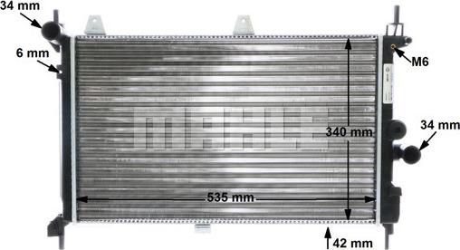 Wilmink Group WG2183384 - Радиатор, охлаждение двигателя autospares.lv