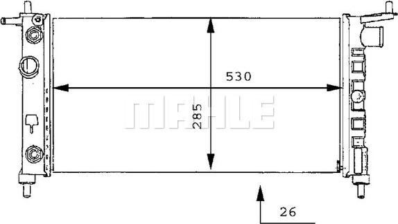 Wilmink Group WG2183387 - Радиатор, охлаждение двигателя autospares.lv