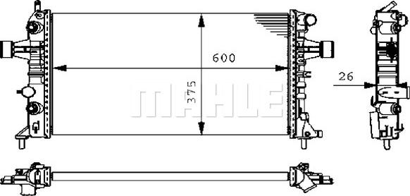 Wilmink Group WG2183233 - Радиатор, охлаждение двигателя autospares.lv