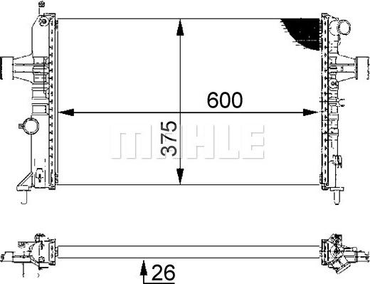 Wilmink Group WG2183225 - Радиатор, охлаждение двигателя autospares.lv