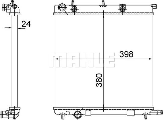 Wilmink Group WG2183747 - Радиатор, охлаждение двигателя autospares.lv