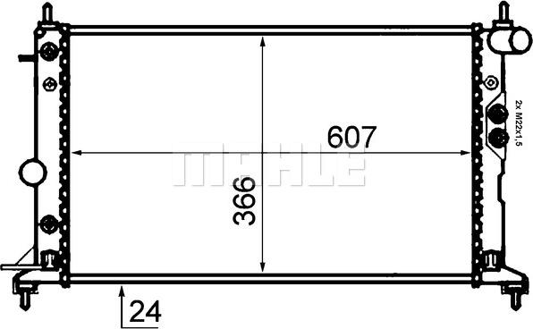 Wilmink Group WG2183755 - Радиатор, охлаждение двигателя autospares.lv