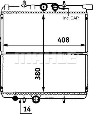 Wilmink Group WG2183715 - Радиатор, охлаждение двигателя autospares.lv