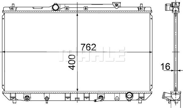 Wilmink Group WG2183738 - Радиатор, охлаждение двигателя autospares.lv