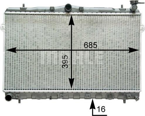 Wilmink Group WG2182491 - Радиатор, охлаждение двигателя autospares.lv