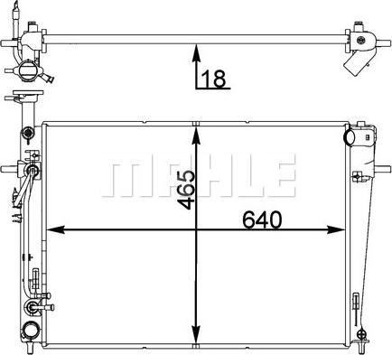 Wilmink Group WG2182594 - Радиатор, охлаждение двигателя autospares.lv