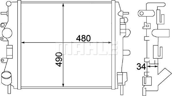 Wilmink Group WG2182694 - Радиатор, охлаждение двигателя autospares.lv