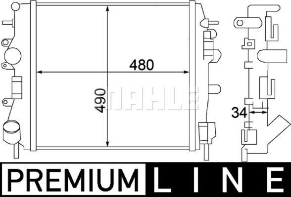 Wilmink Group WG2182694 - Радиатор, охлаждение двигателя autospares.lv