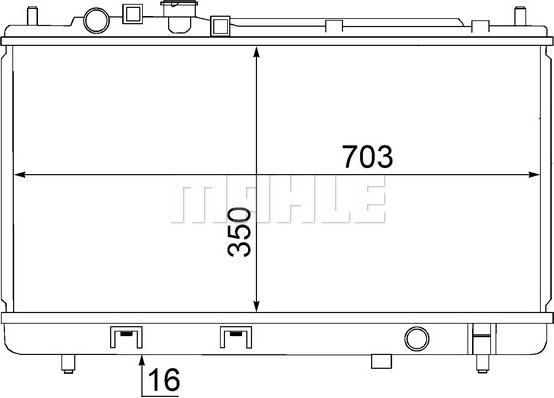 Wilmink Group WG2182657 - Радиатор, охлаждение двигателя autospares.lv