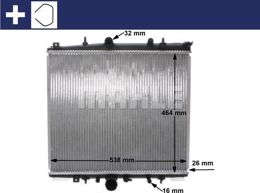 Wilmink Group WG2182629 - Радиатор, охлаждение двигателя autospares.lv