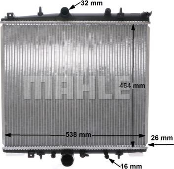 Wilmink Group WG2182629 - Радиатор, охлаждение двигателя autospares.lv