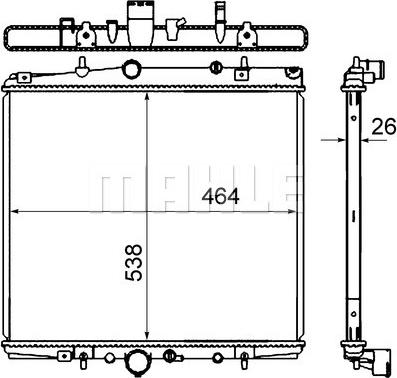 Wilmink Group WG2182629 - Радиатор, охлаждение двигателя autospares.lv