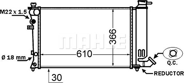 Wilmink Group WG2182626 - Радиатор, охлаждение двигателя autospares.lv